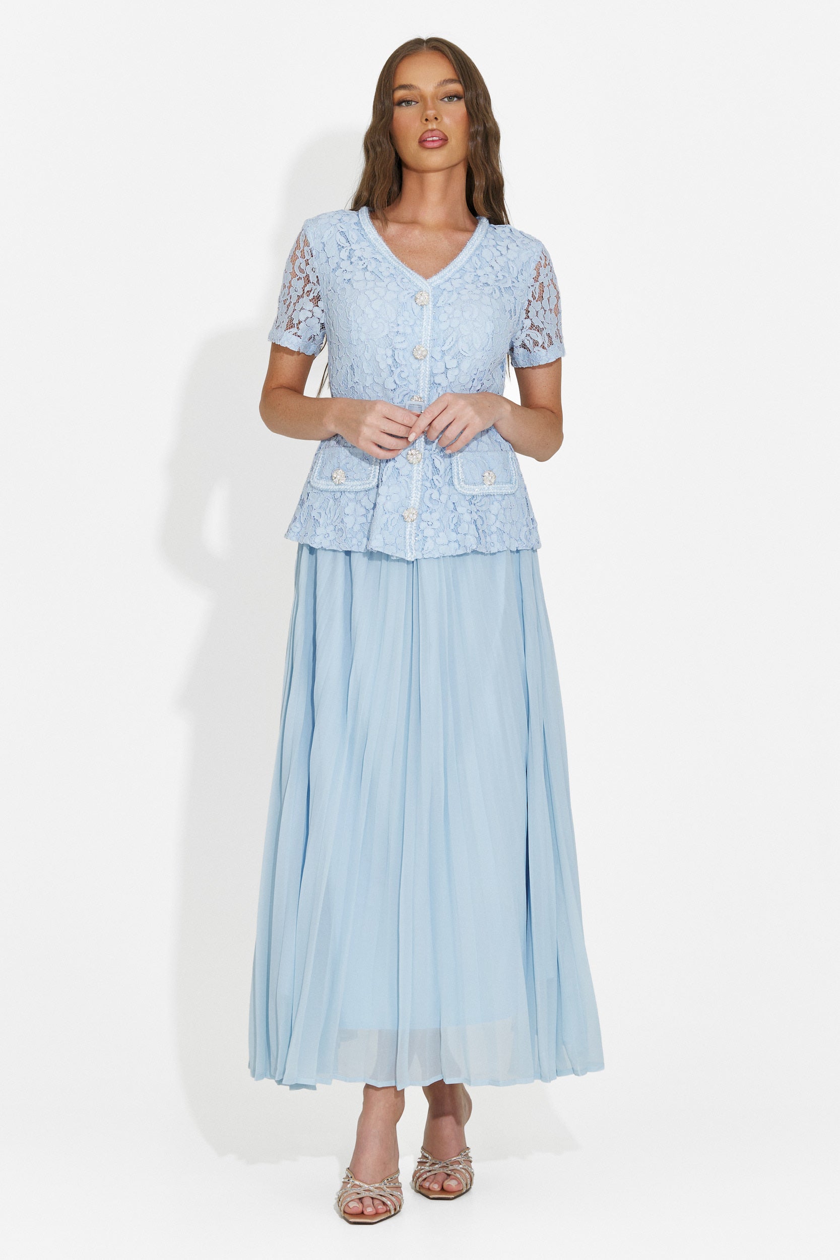 Rochie dama midi bleu Silviarosa Bogas
