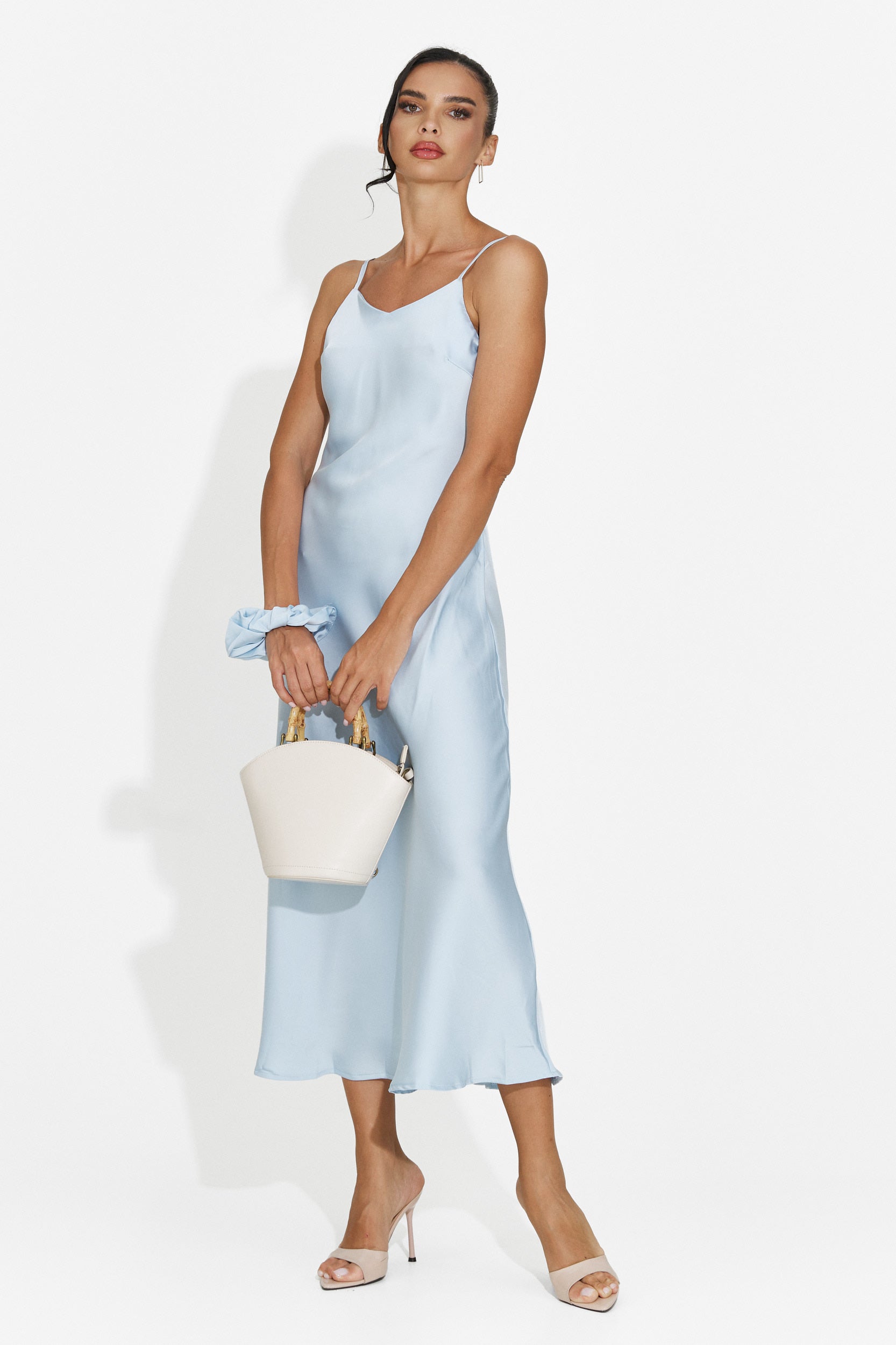 Rochie dama midi bleu Zimia Bogas