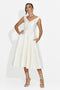 Rochie dama midi crem Ayanda Bogas