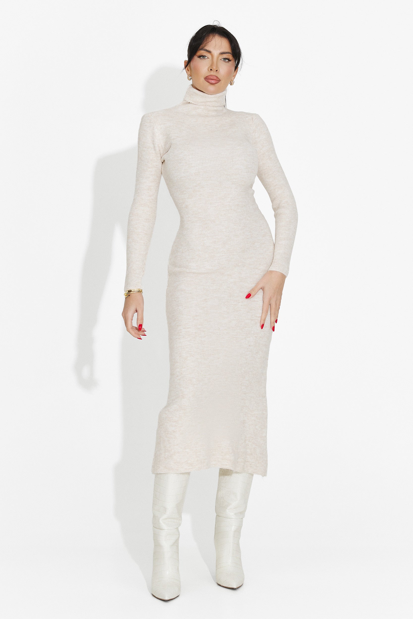 Women's midi dress cream Patrisia Bogas