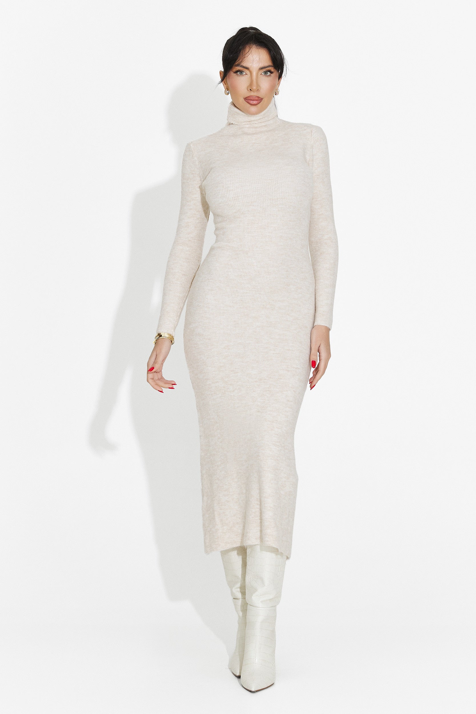 Women's midi dress cream Patrisia Bogas