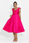 Rochie dama midi fucsia Ayanda Bogas