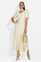 Rochie dama midi galbena Antoneia Bogas