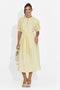 Rochie dama midi galbena Olema Bogas