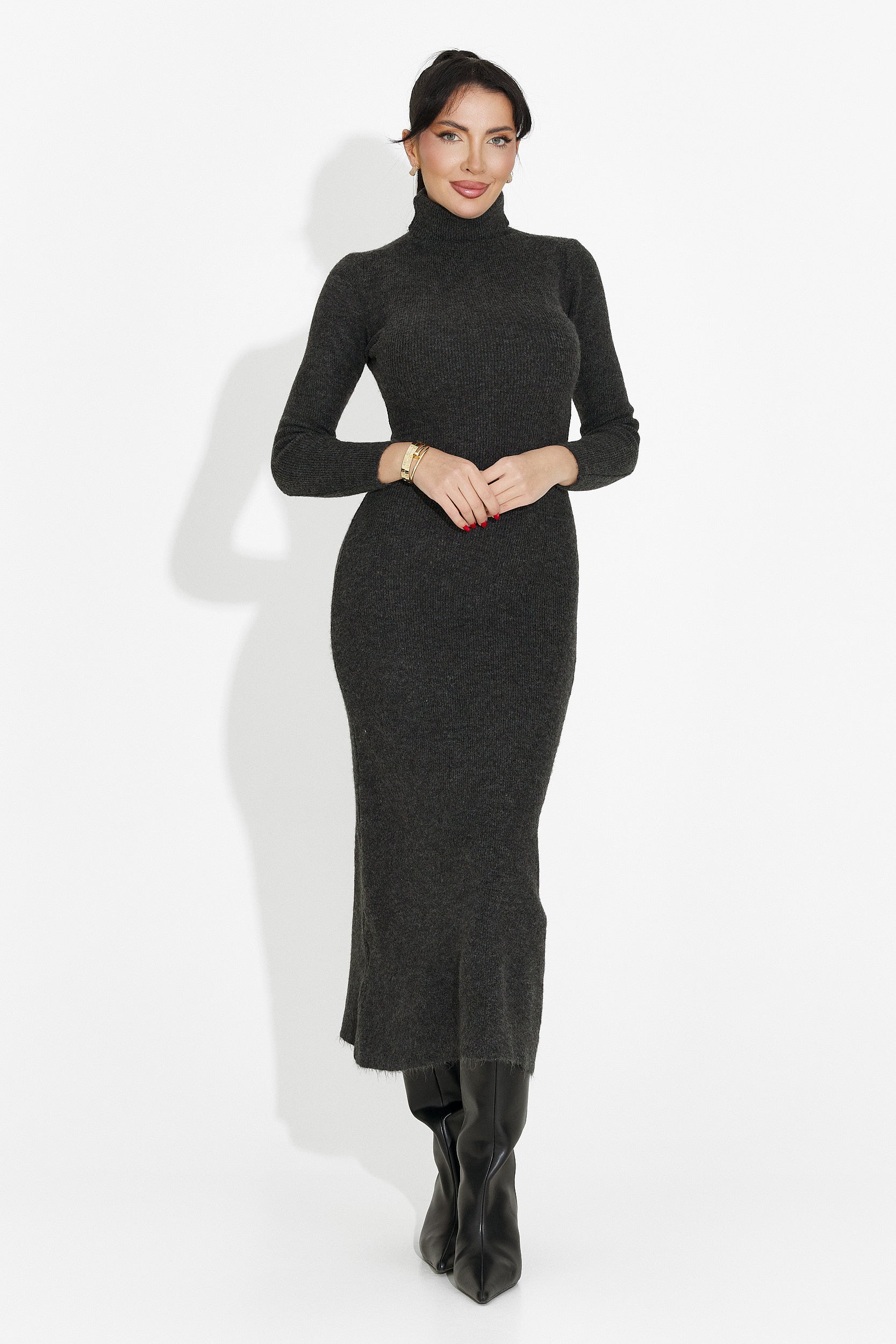 Women's Grey Midi Dress Patrisia Bogas