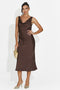 Rochie dama midi maro Aliria Bogas