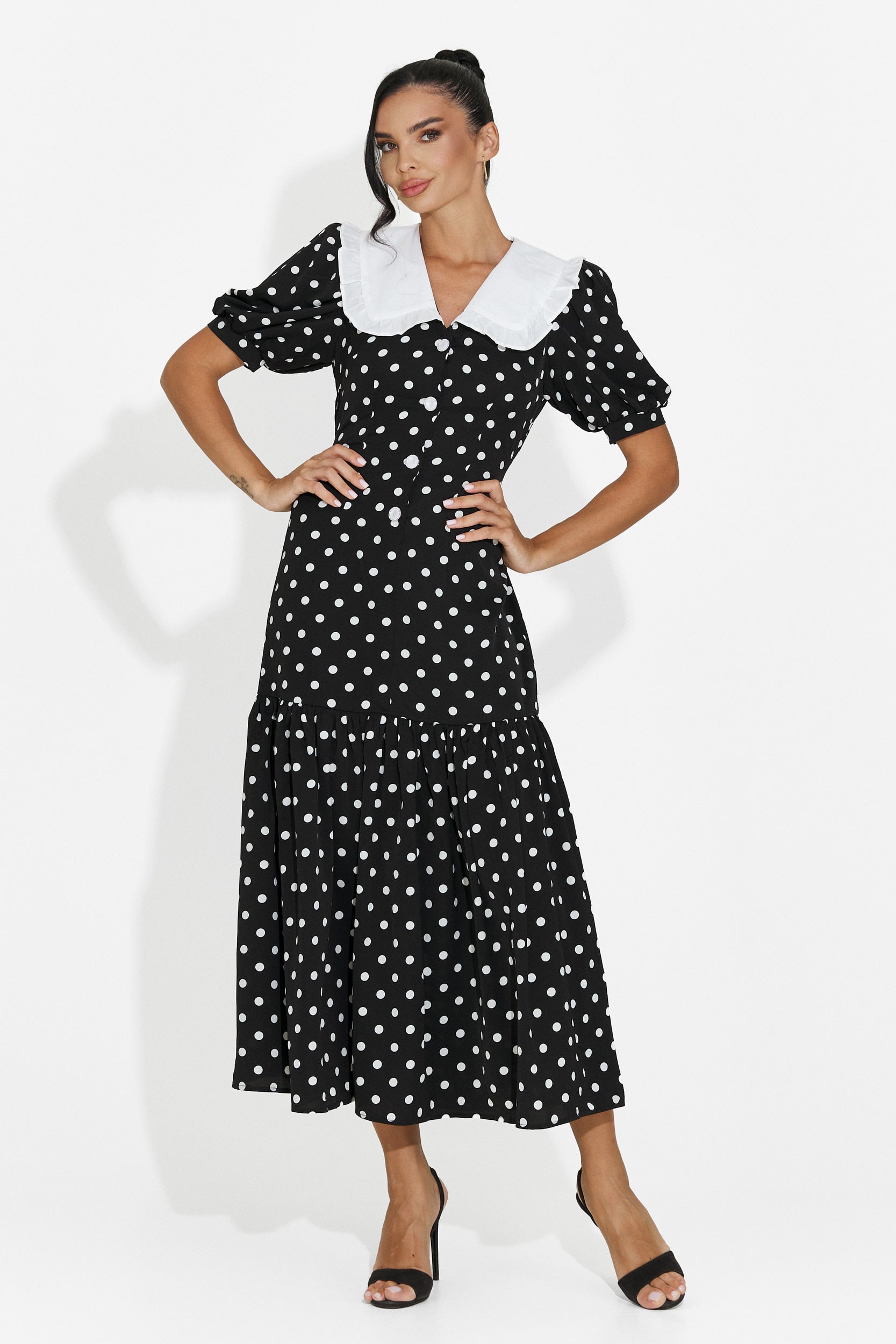 Rochie dama midi neagra Anita Bogas