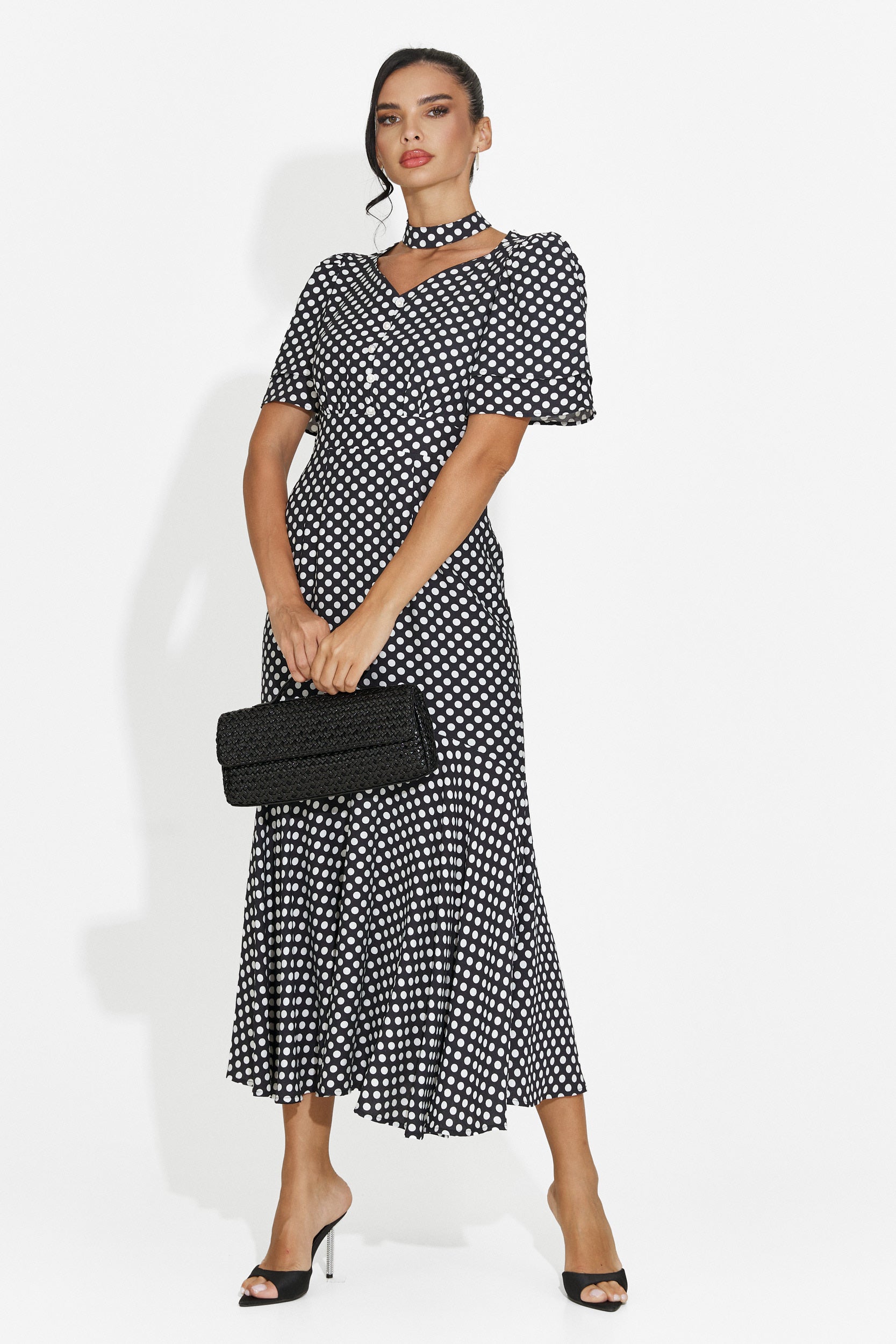 Rochie dama midi neagra Antoneia Bogas