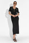 Eclipse Bogas Black Midi Dress for Women