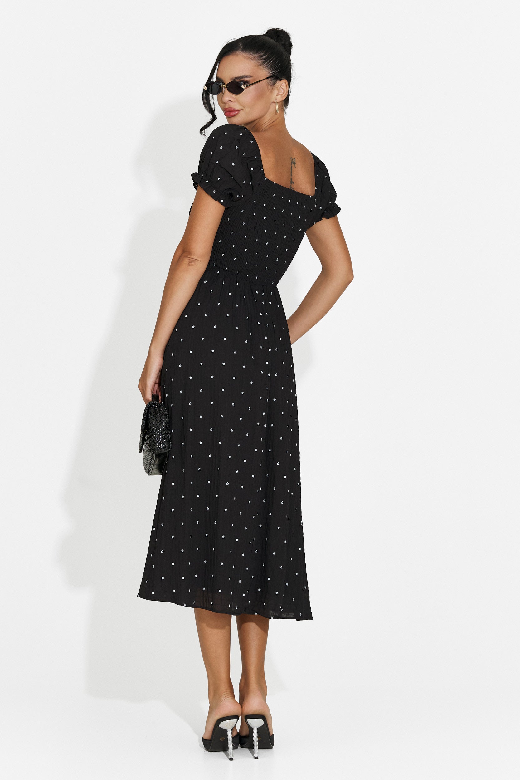 Rochie dama midi neagra Elvilia Bogas