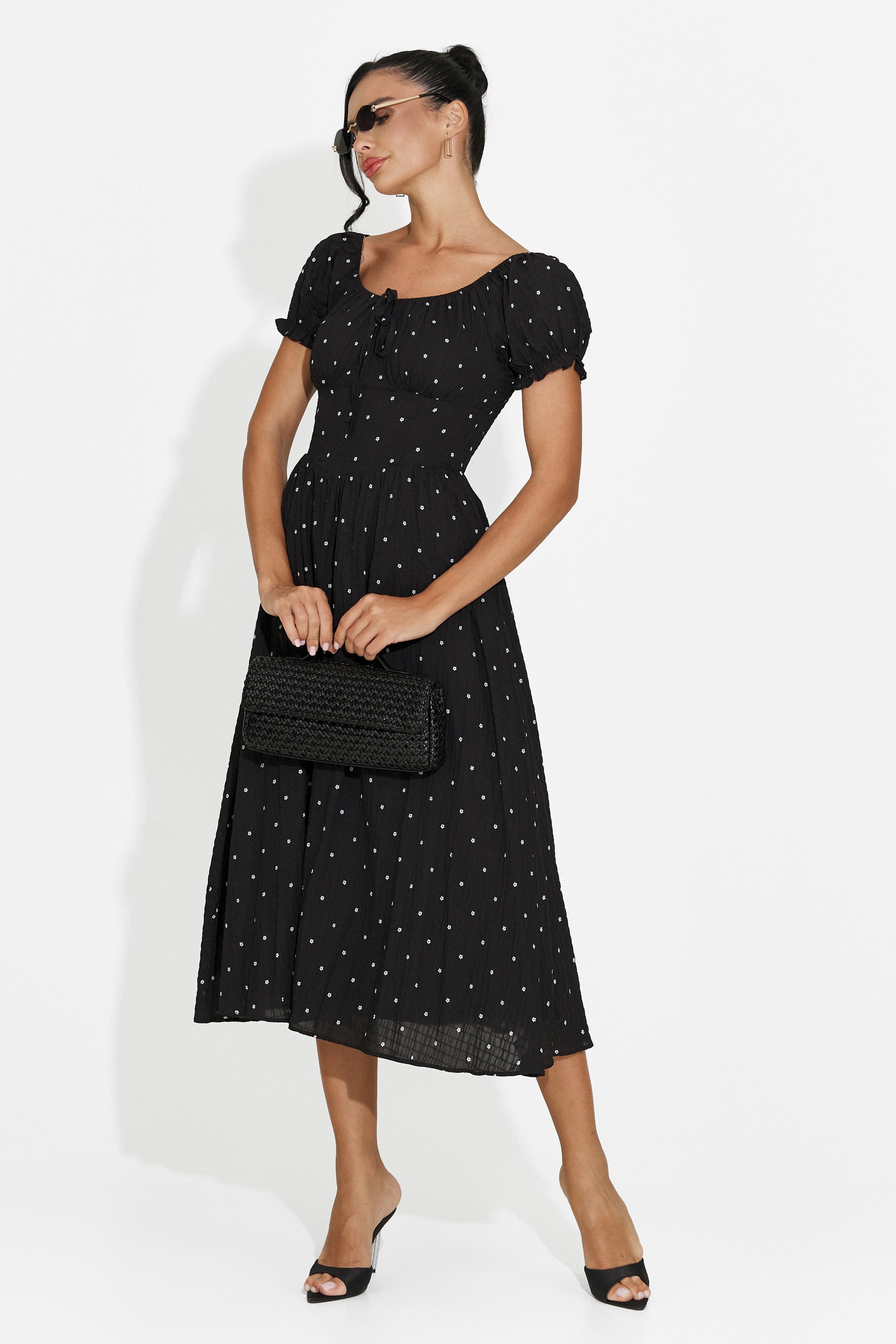 Rochie dama midi neagra Elvilia Bogas
