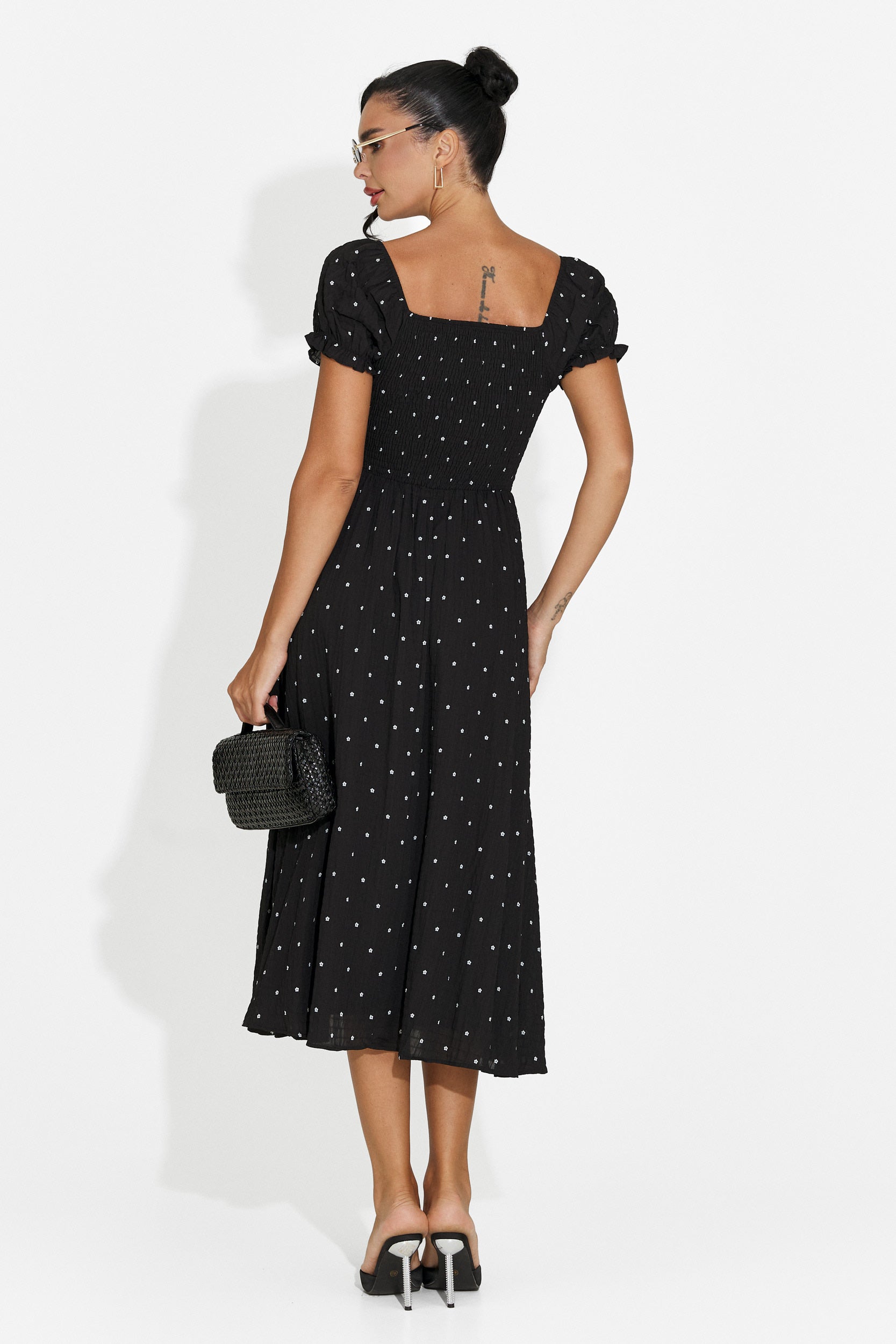 Rochie dama midi neagra Elvilia Bogas