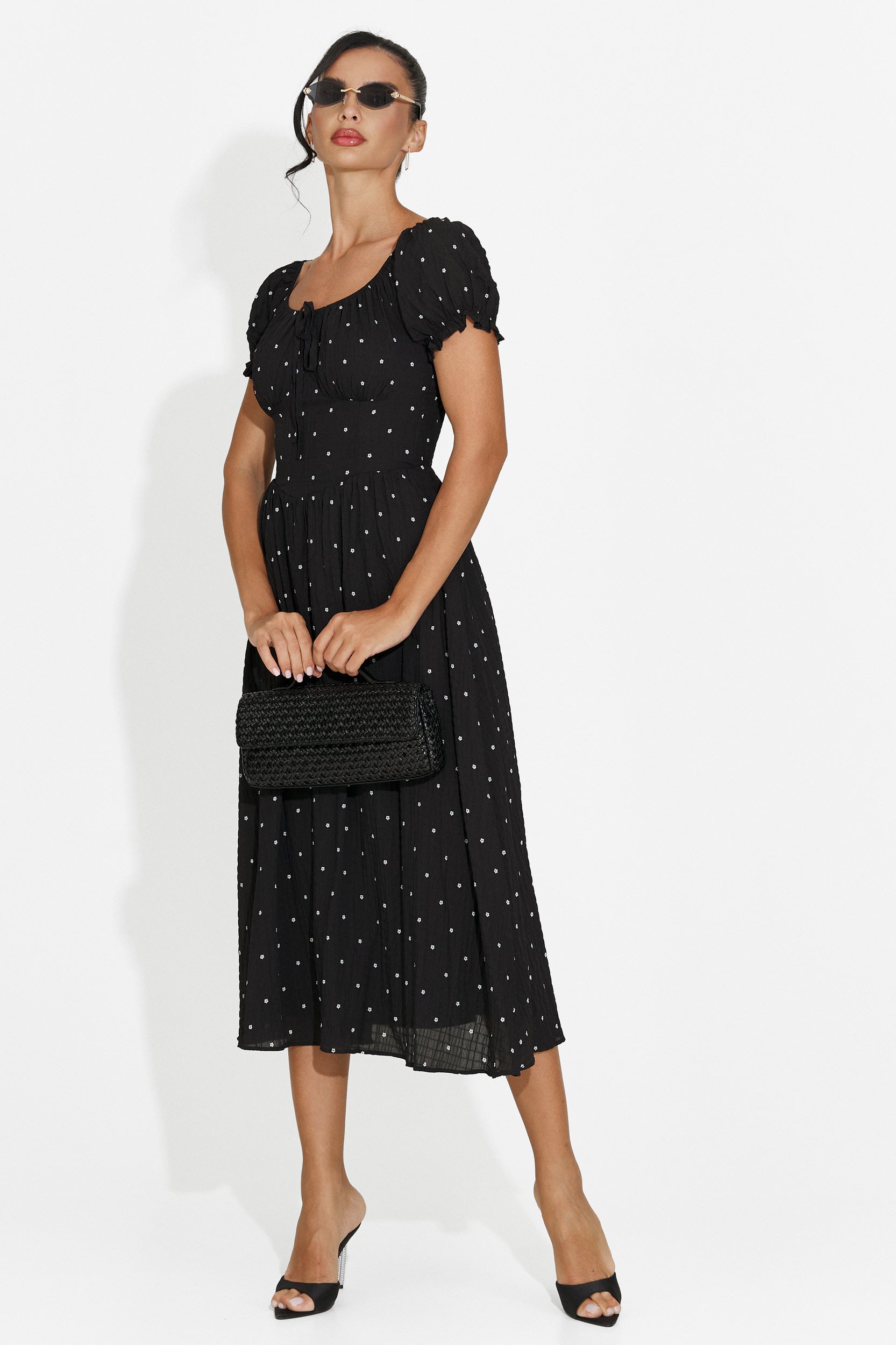 Rochie dama midi neagra Elvilia Bogas