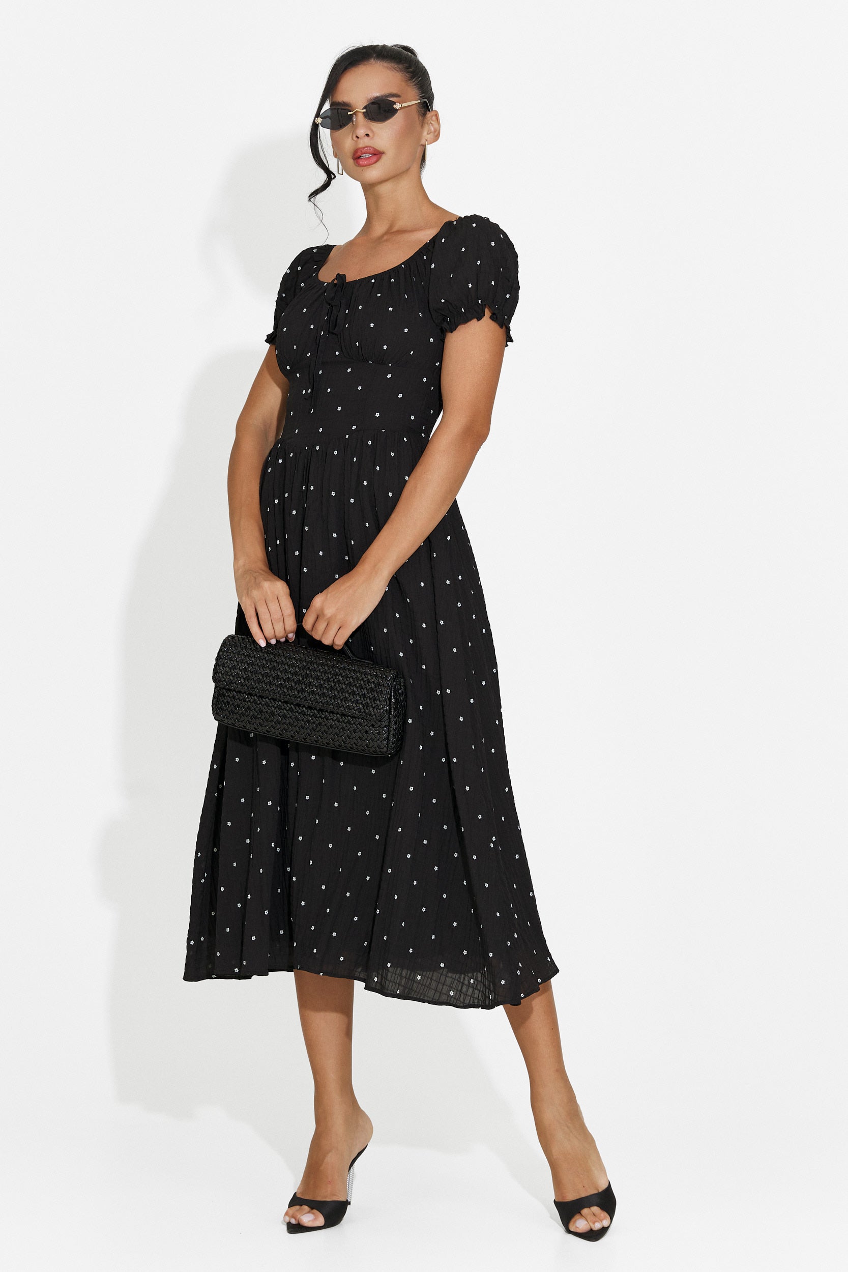 Rochie dama midi neagra Elvilia Bogas