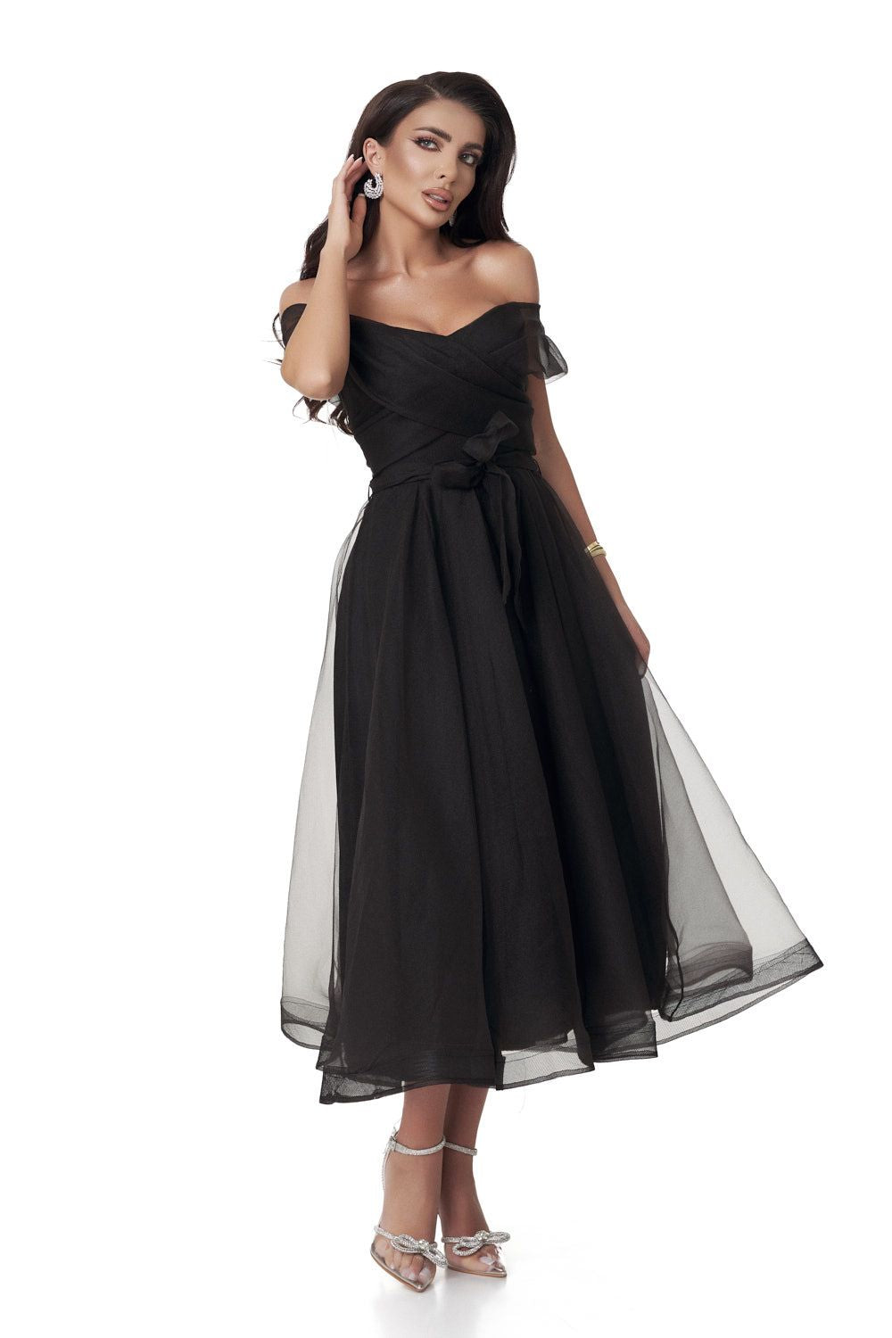 Rochie dama midi neagra Memphis Bogas