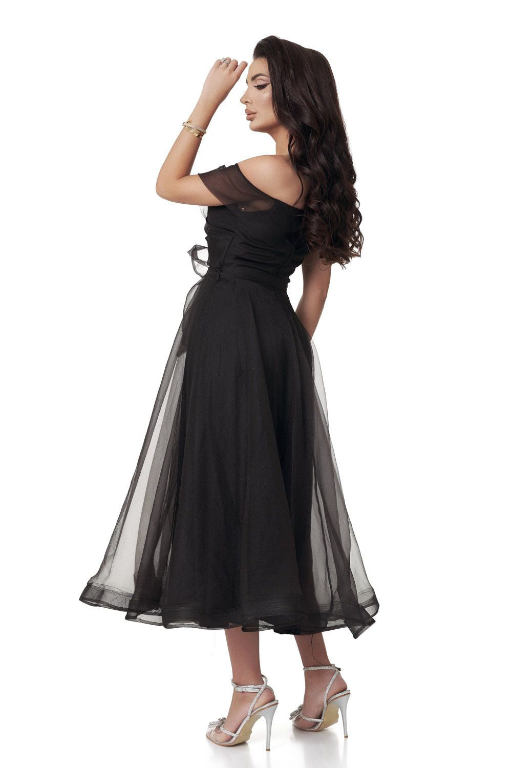 Rochie dama midi neagra Memphis Bogas