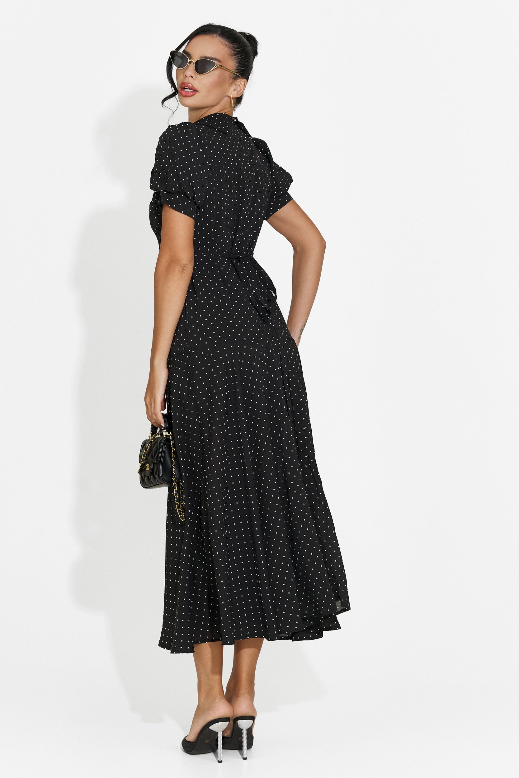 Rochie dama midi neagra Taisiana Bogas