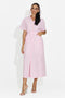 Rochie dama midi roz Aneira Bogas