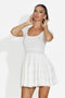 Rochie dama scurta alba Althea Bogas