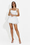 Rochie dama scurta alba Anselia Bogas