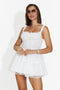 Rochie dama scurta alba Anselia Bogas
