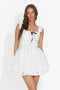 Rochie dama scurta alba Champana Bogas
