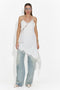 Rochie dama scurta alba Francisca Bogas