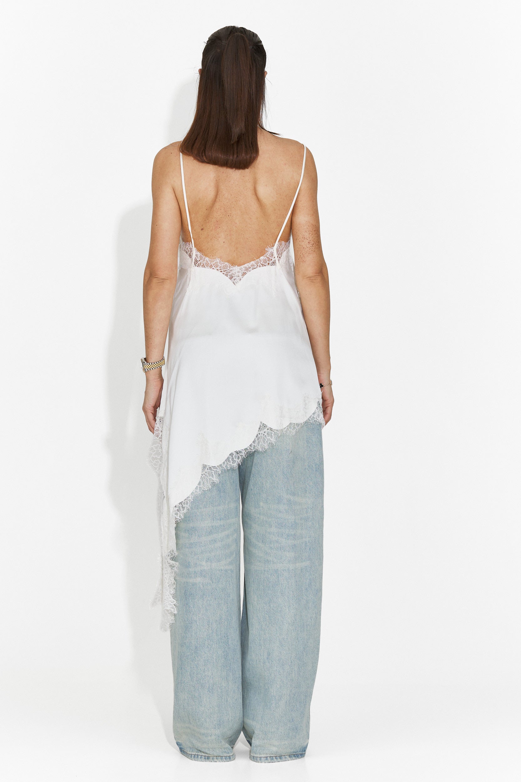Rochie dama scurta alba Francisca Bogas