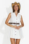Rochie dama scurta alba Giulieta Bogas