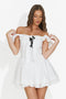 Rochie dama scurta alba Inimia Bogas