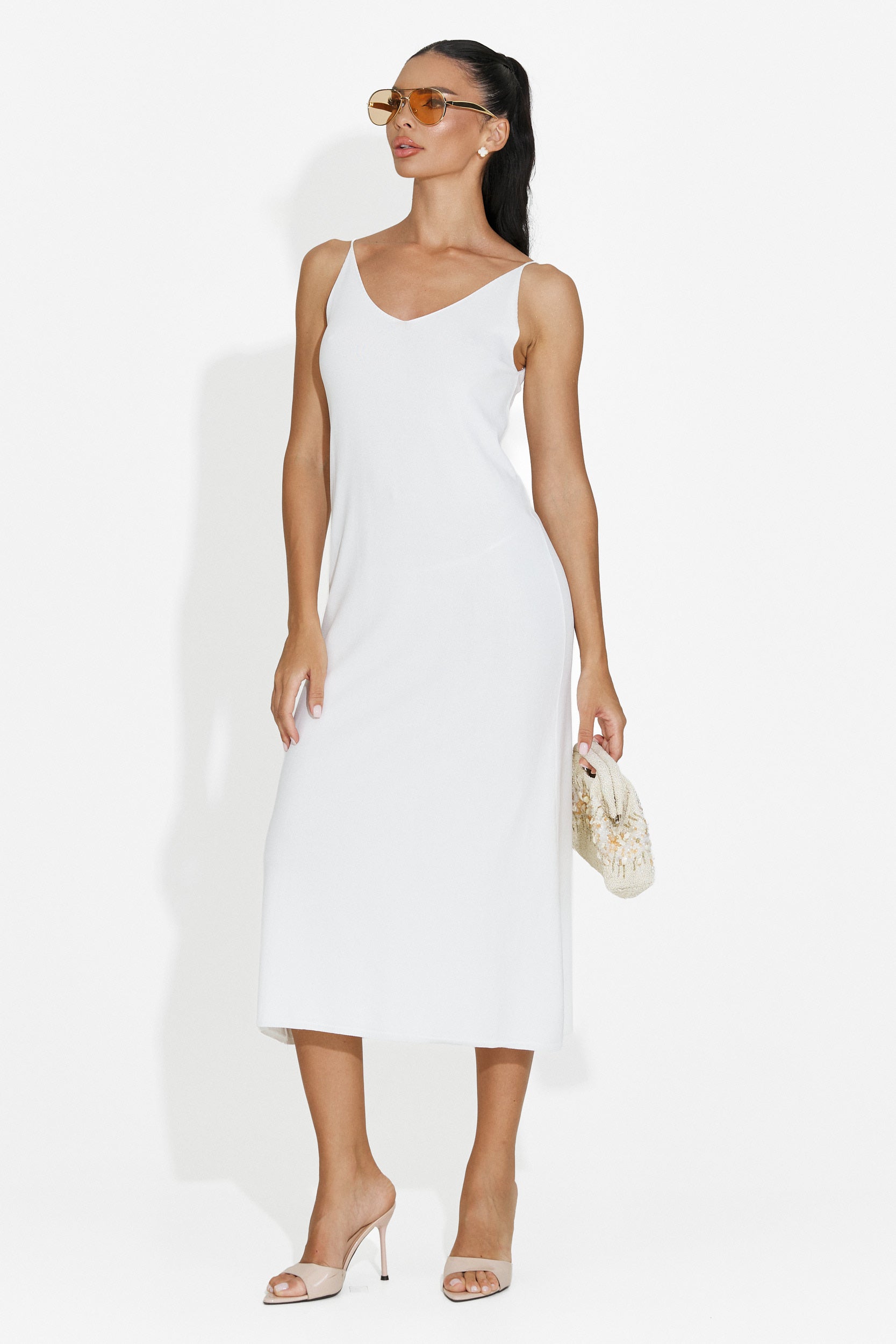 Rochie dama scurta alba Liorna Bogas