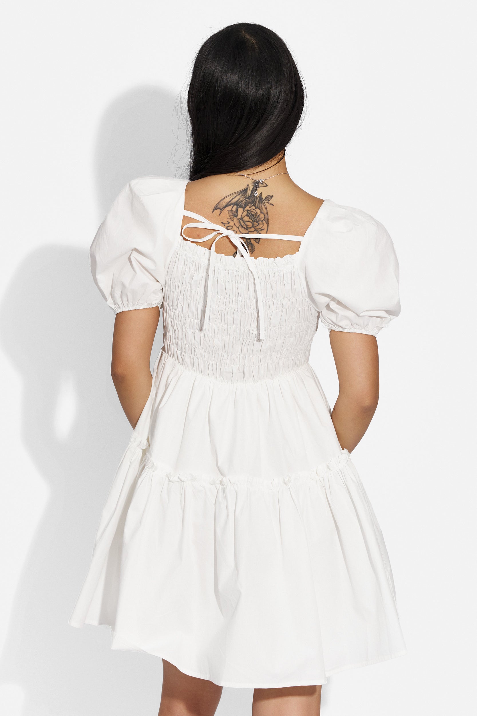 Ladies short white dress Maceira Bogas
