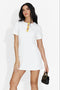 Rochie dama scurta alba Melcor Bogas