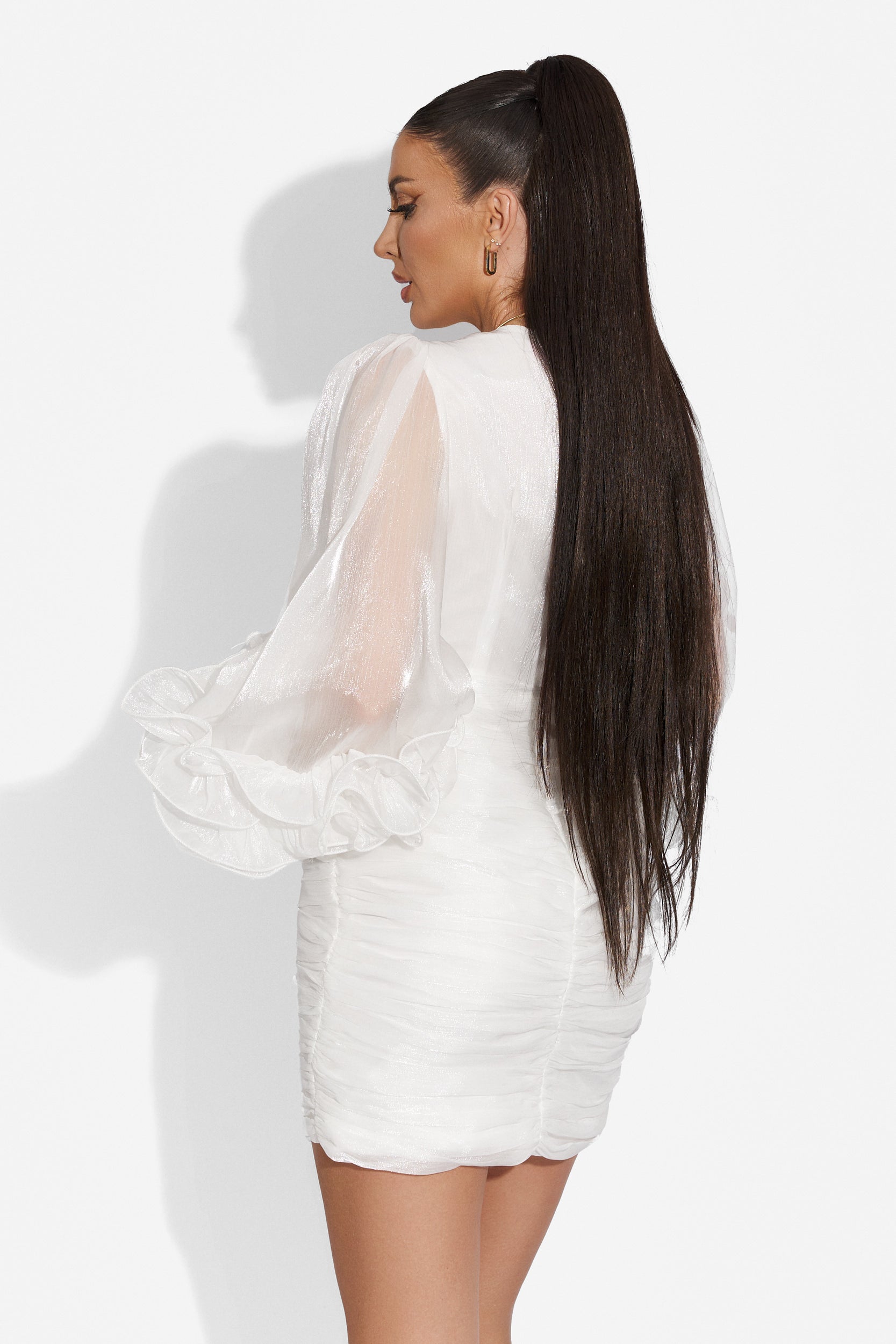 Rochie dama scurta alba Robusta Bogas