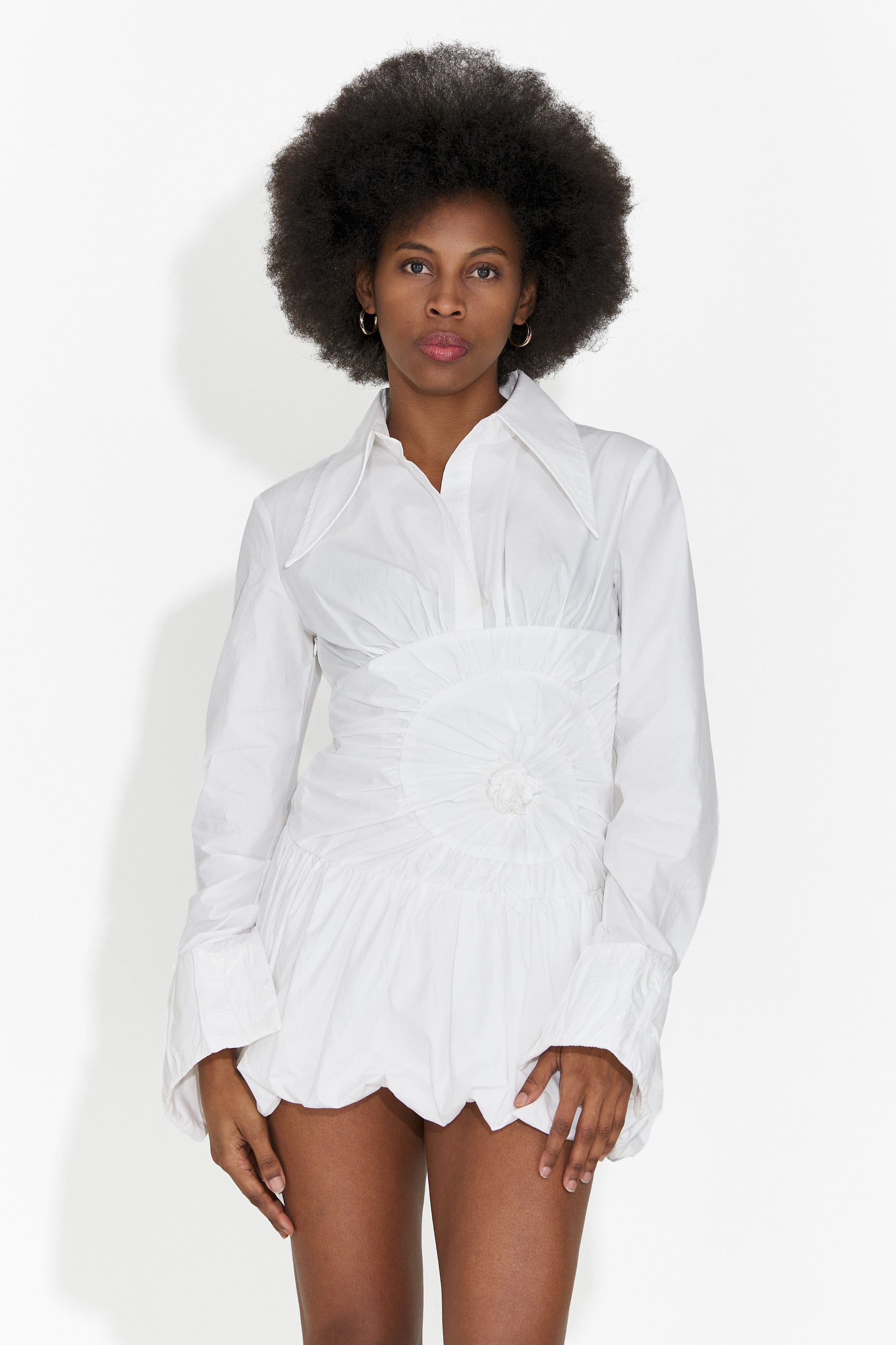 Rochie dama scurta alba Selina Bogas