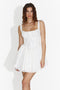 Rochie dama scurta alba Yalina Bogas