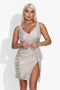 Mylana Bogas Short Silver Ladies Dress