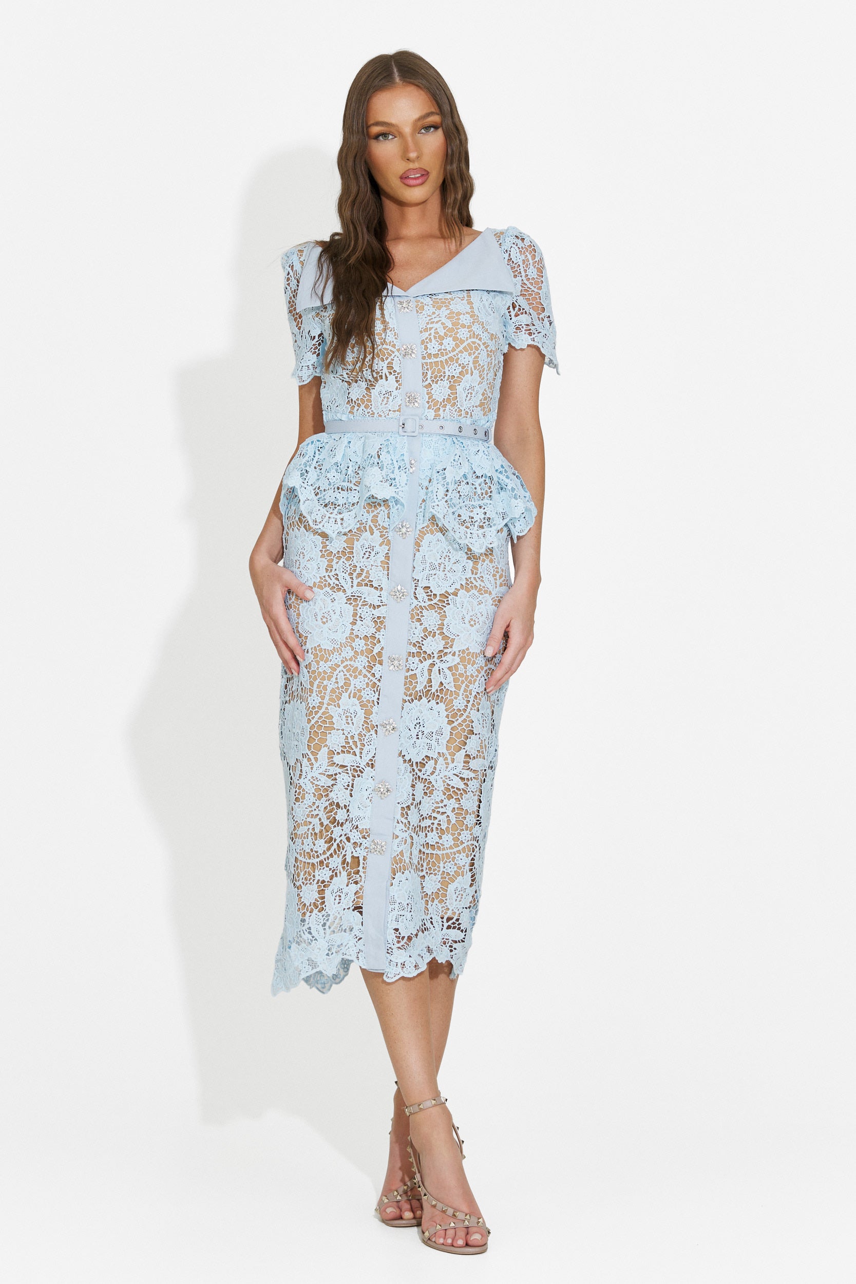 Rochie dama scurta bleu Akaria Bogas