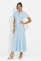 Rochie dama scurta bleu Azania Bogas