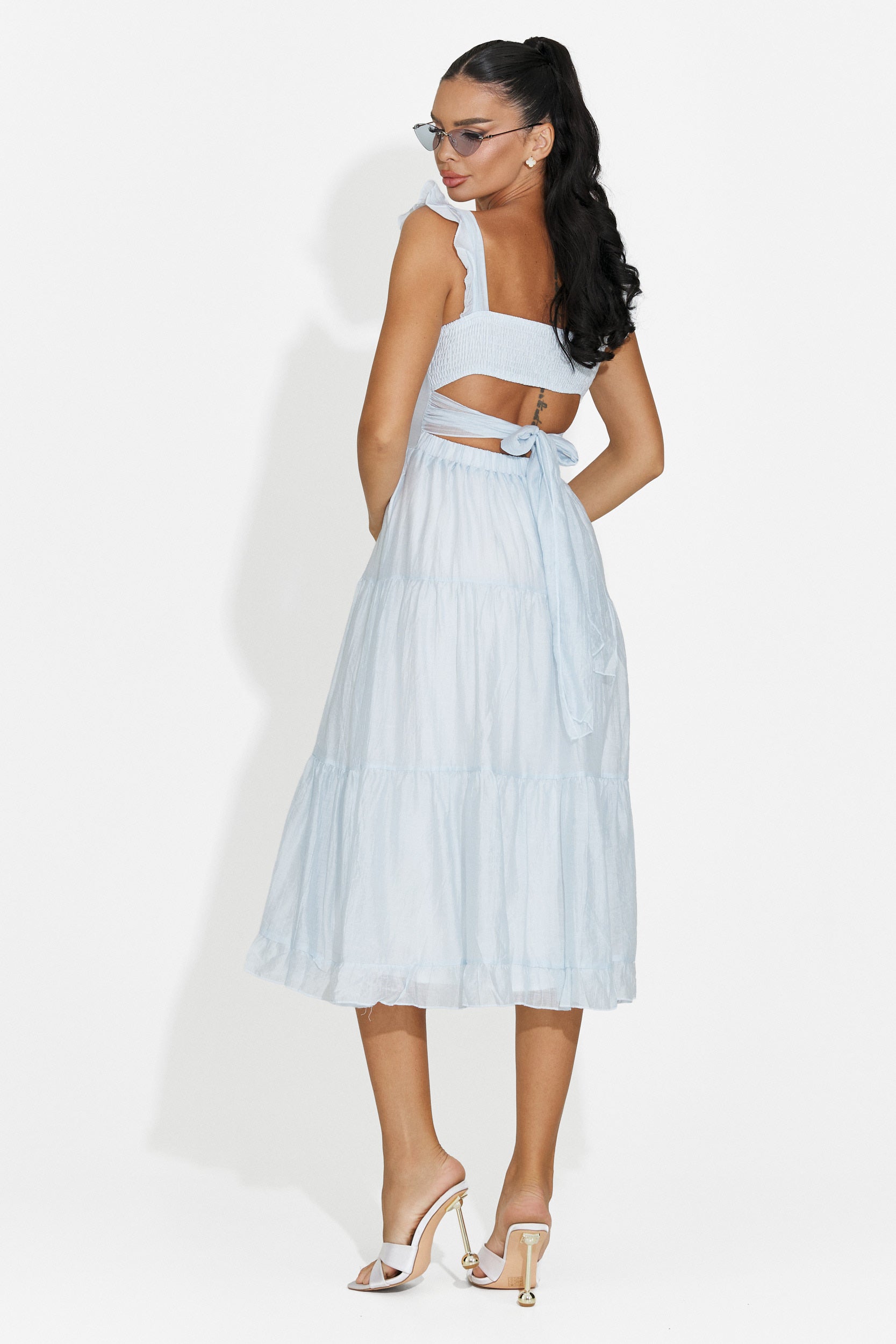 Rochie dama scurta bleu Camenia Bogas
