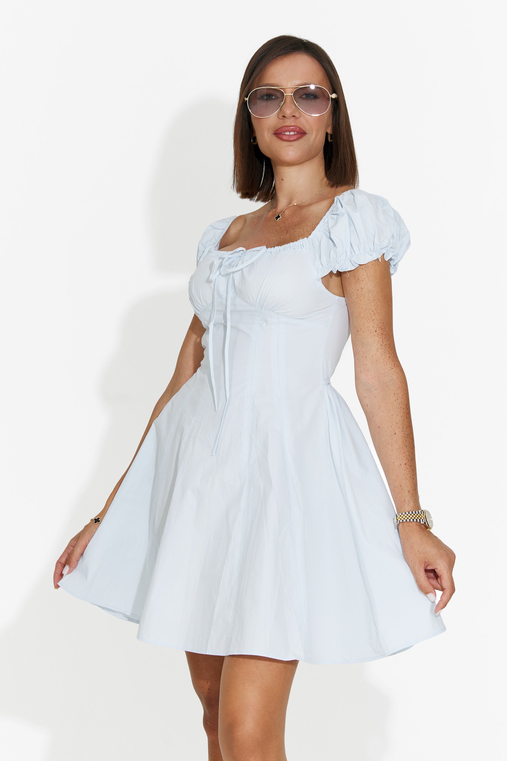 Rochie dama scurta bleu Eliera Bogas