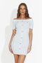 Rochie dama scurta bleu Herera Bogas