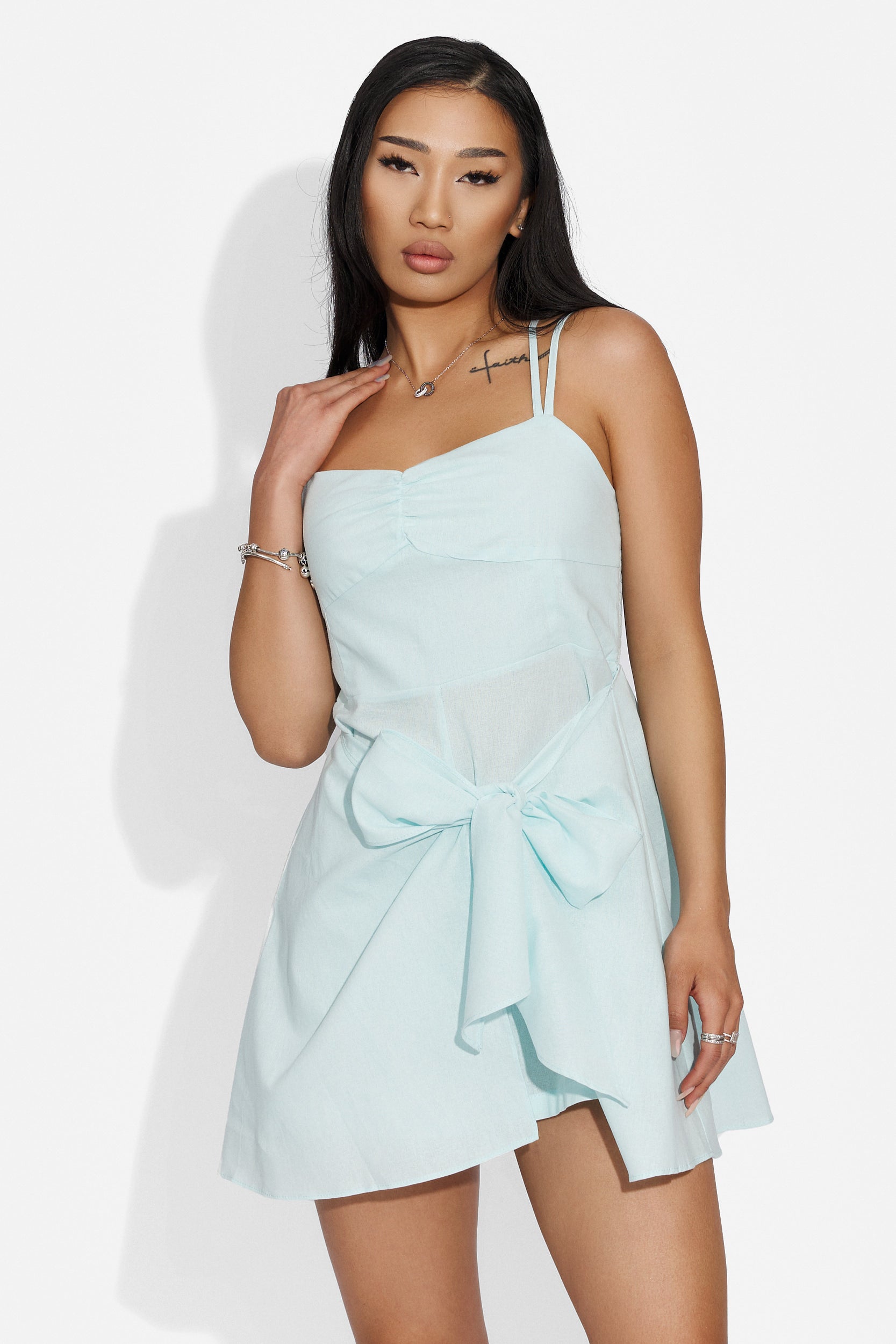 Rochie dama scurta bleu Hirtysa Bogas