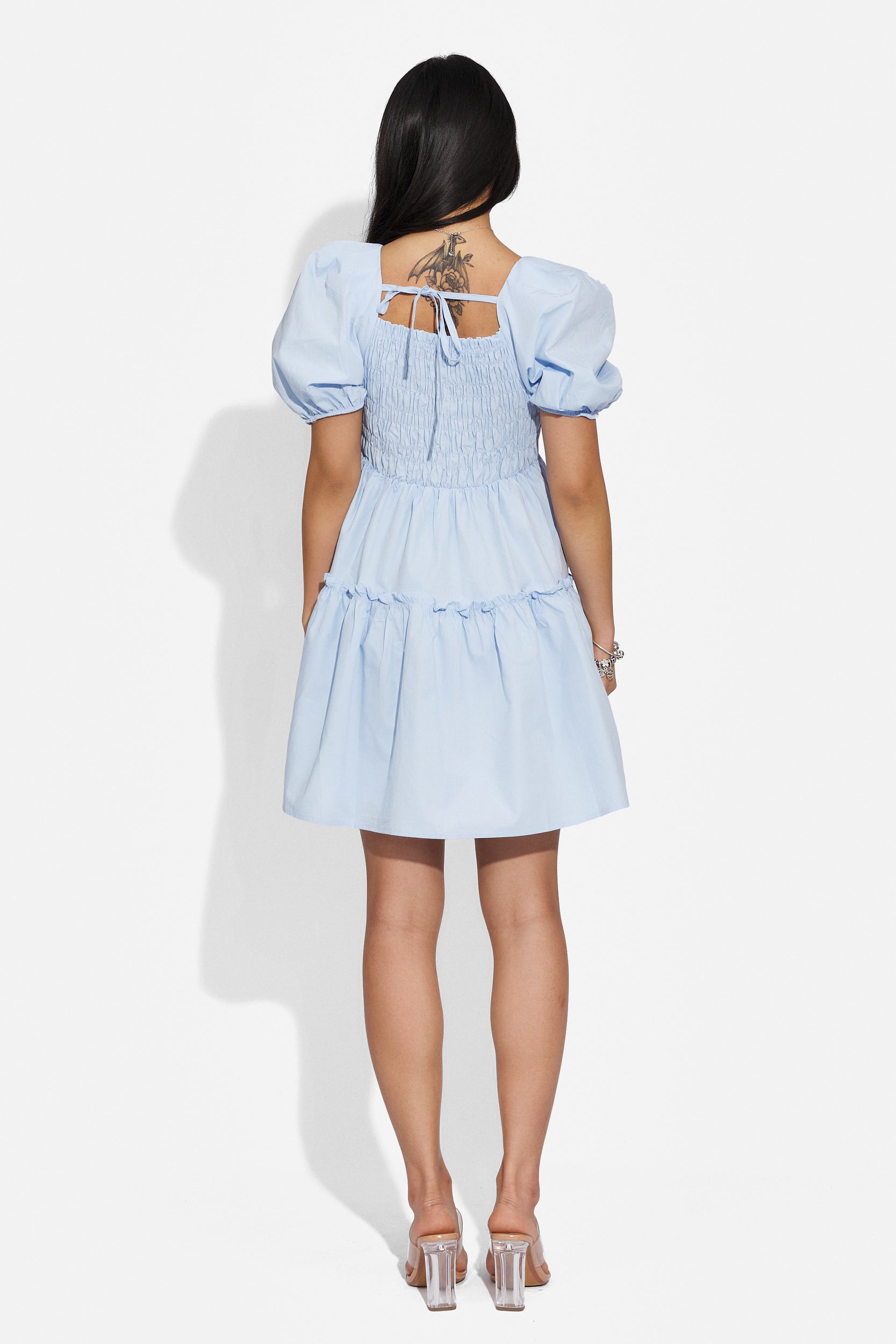 Ladies short dress blue Maceira Bogas