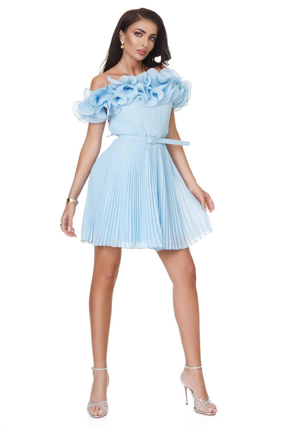 Rochie dama scurta bleu Richiana Bogas