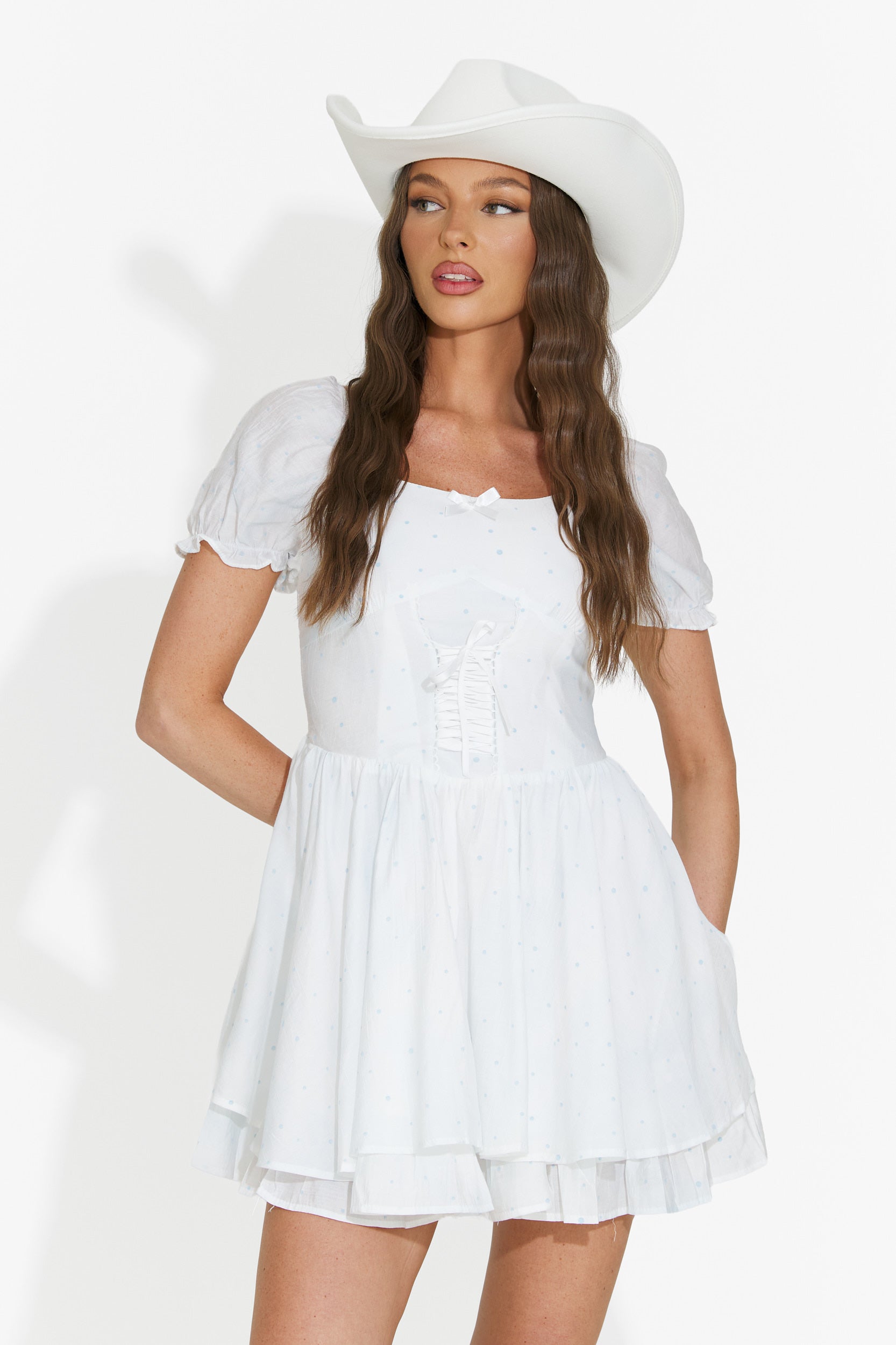 Rochie dama scurta bleu Vadis Bogas