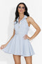 Rochie dama scurta bleu Valairus Bogas