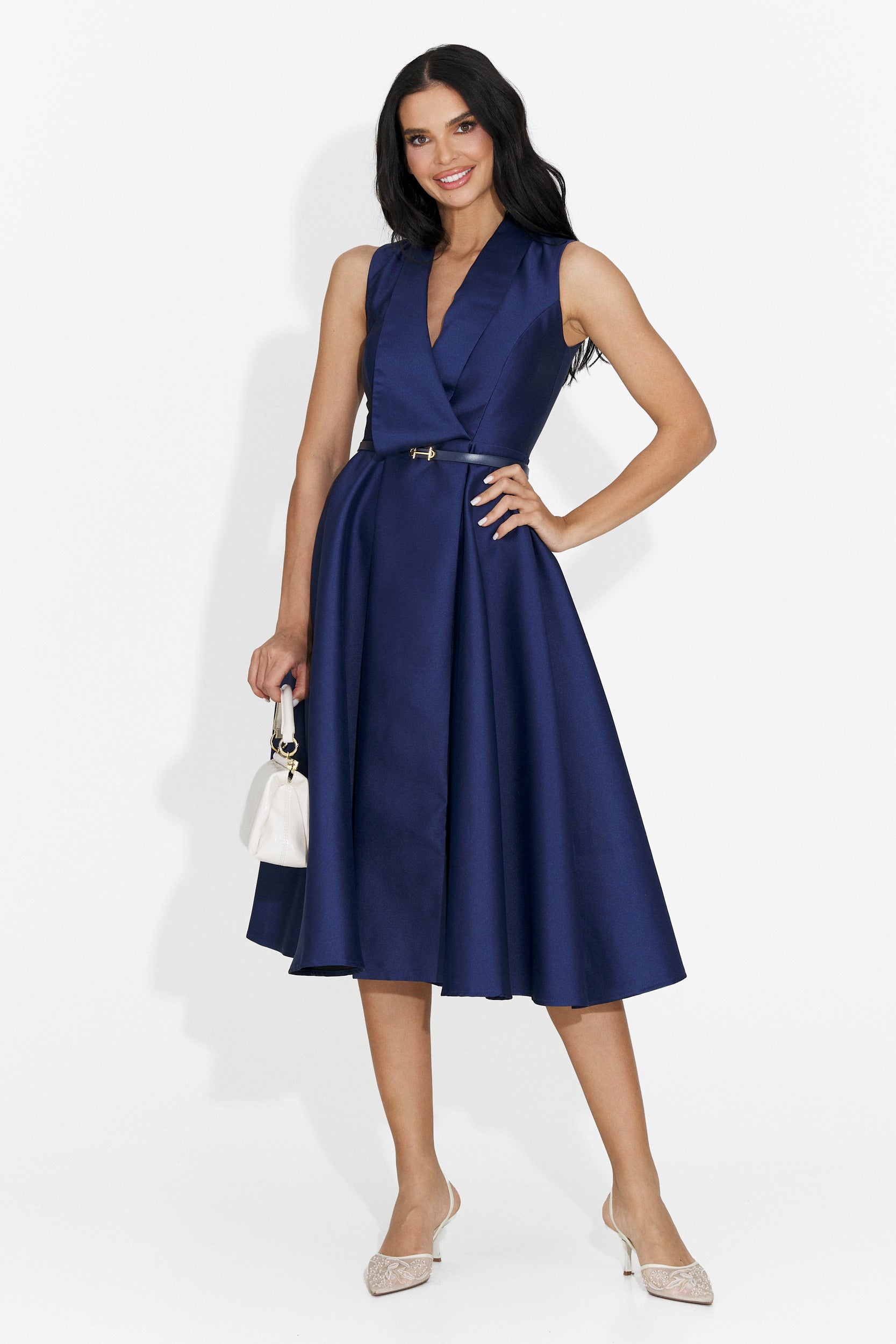 Rochie dama scurta bleumarin Kady Bogas