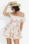 Rochie dama scurta crem Naresa Bogas