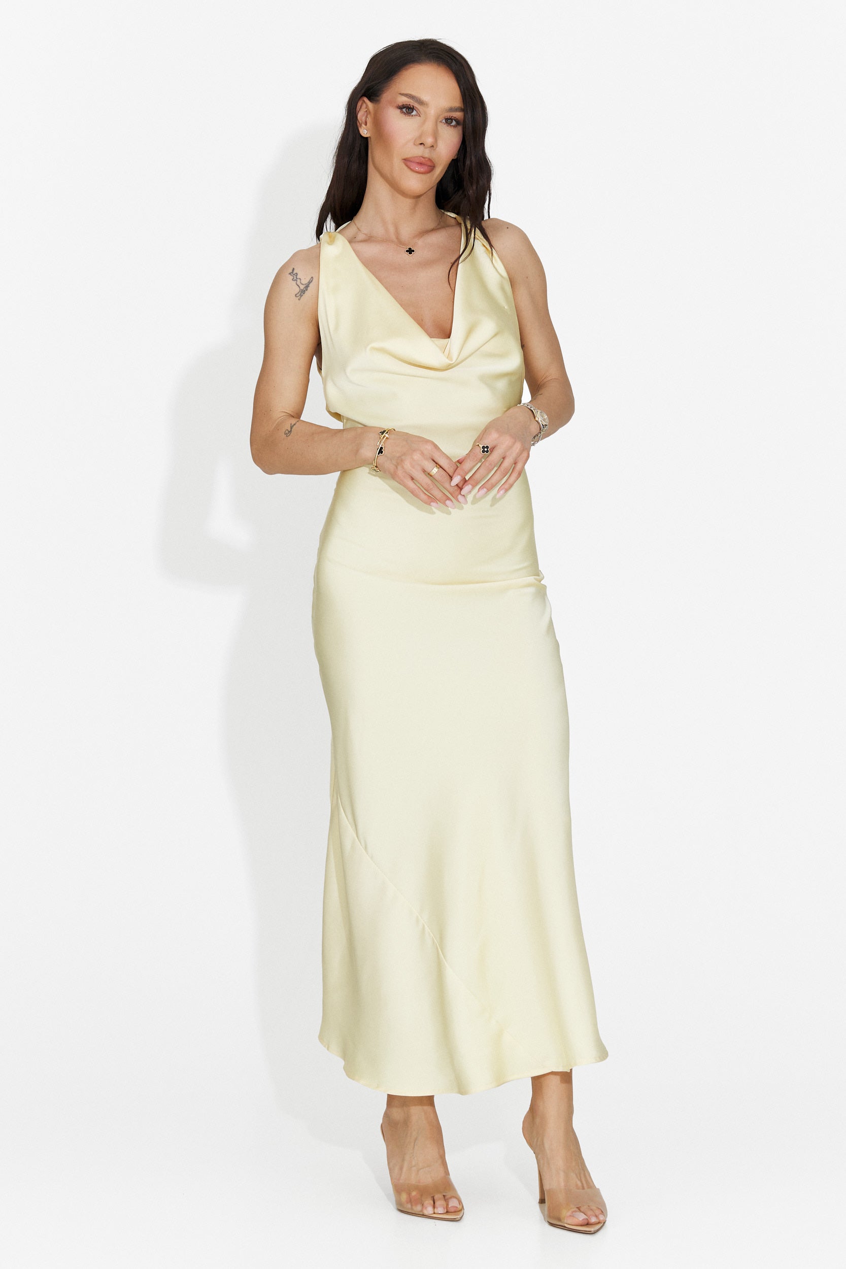 Rochie dama scurta galbena Fabiama Bogas